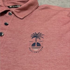 Travis Mathew Men's Red Polo Shirt